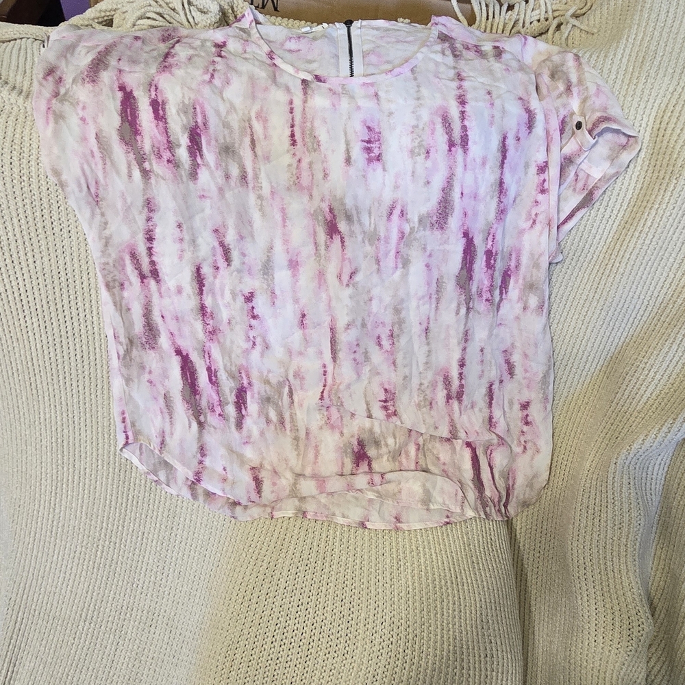 Maurices Abstract Brush Print Blouse
